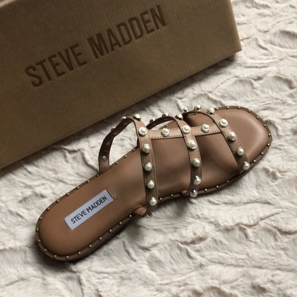 Steve Madden Caged Studded Slides - Picture 3 of 7